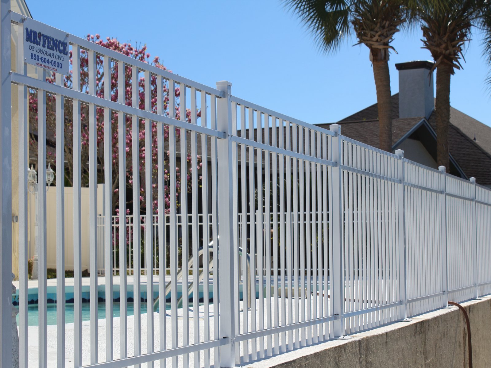 Megara style Aluminum Fence in Panama City, FL