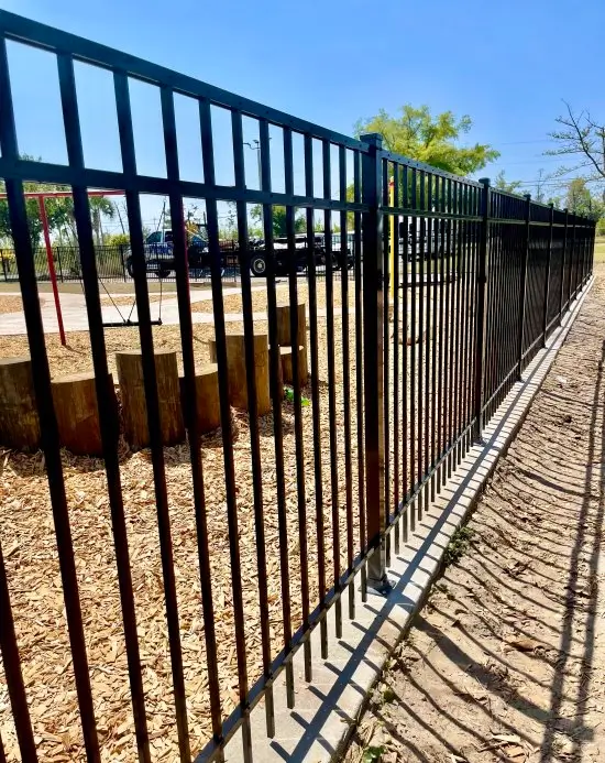 Panama city florida aluminum fence beauty shot