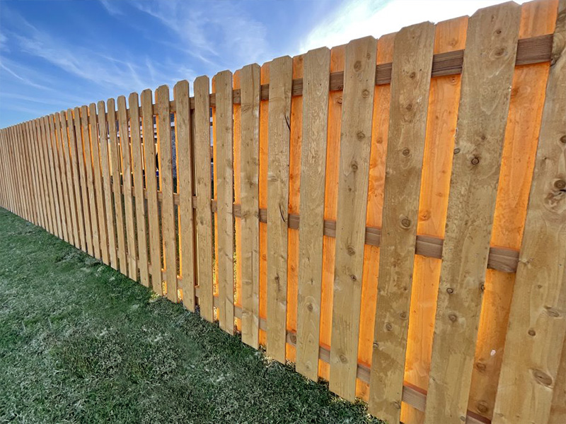Freeport FL Shadowbox style wood fence
