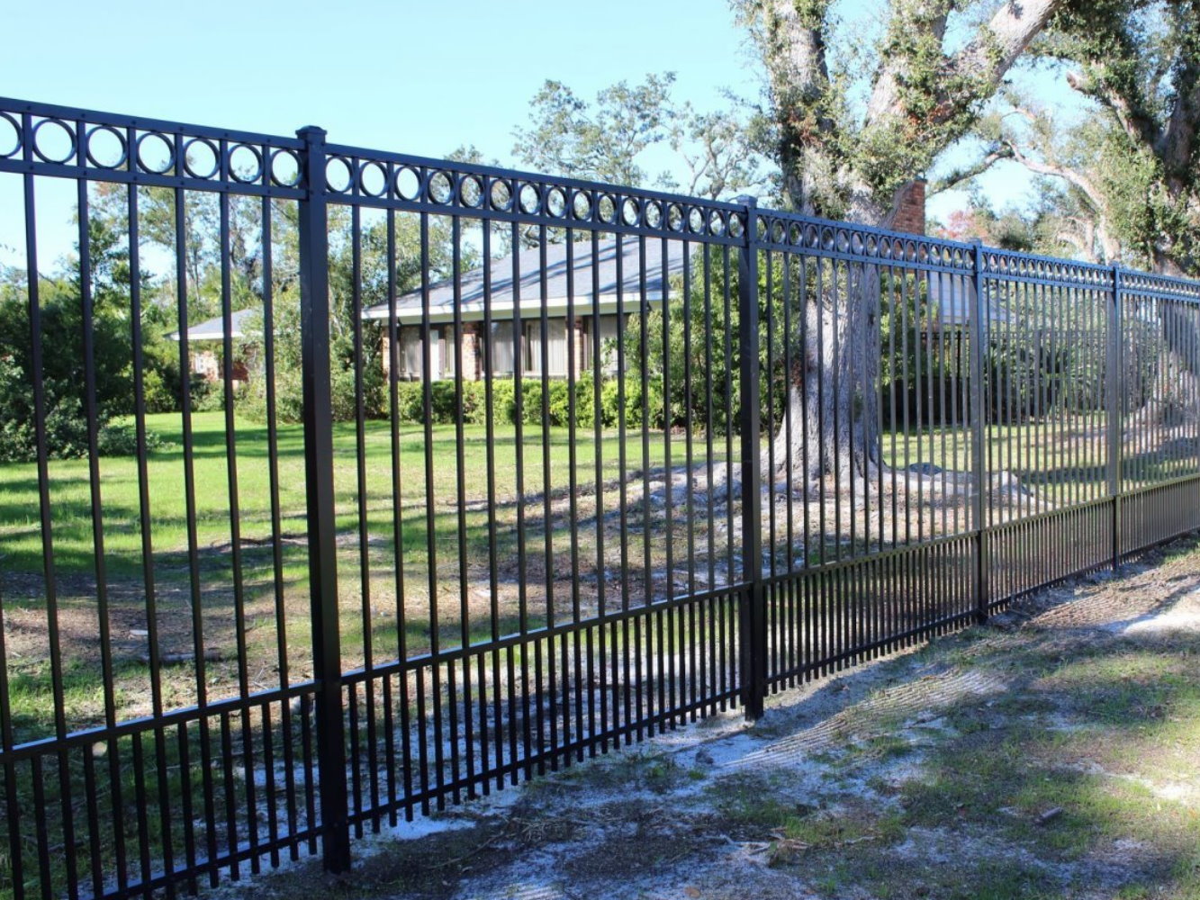 Lower Grand Lagoon FL Aluminum Fences