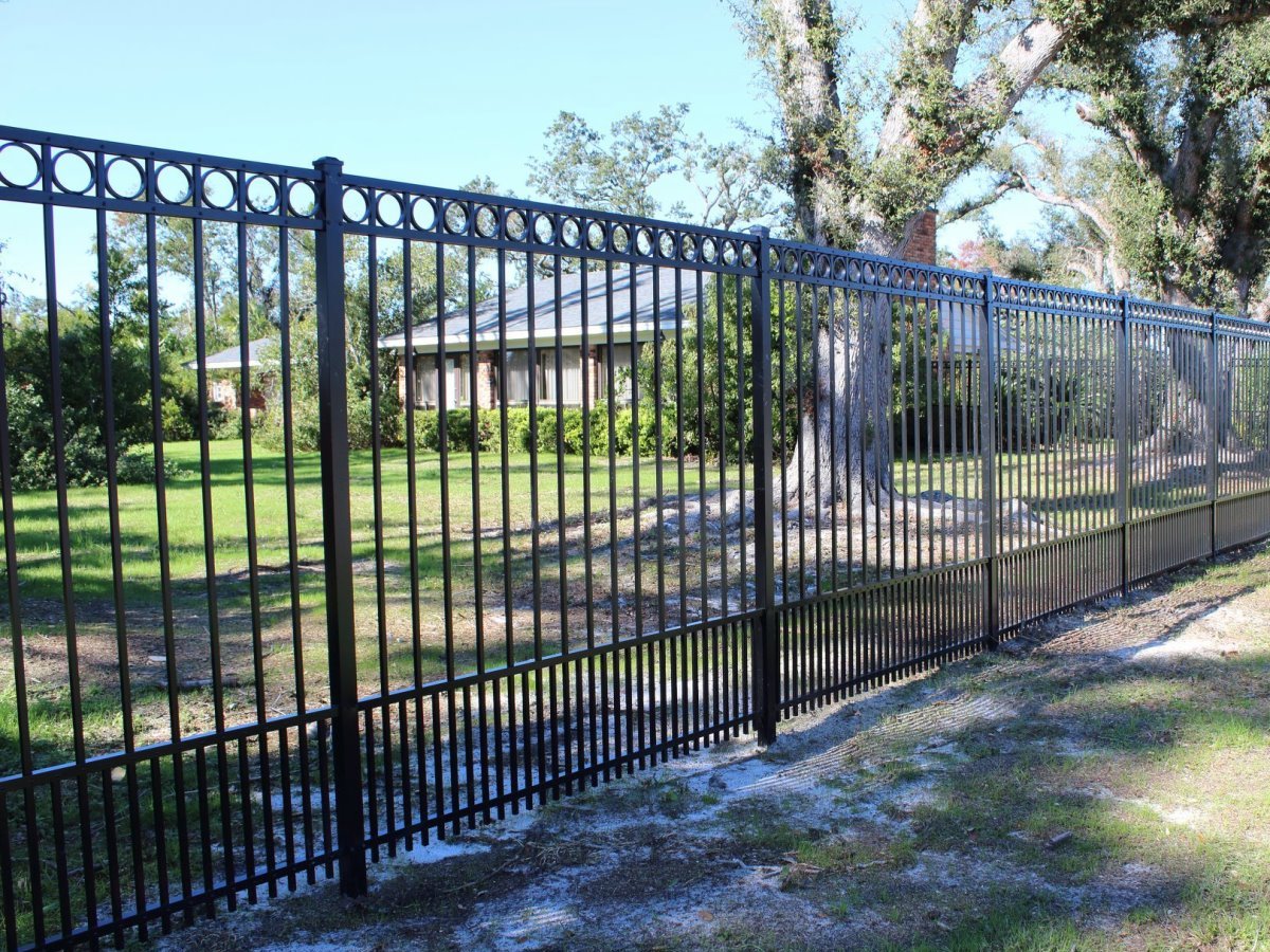 Aluminum Fence Project in Panama City Florida