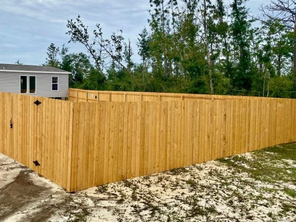 Wood Privacy Fence Project in Panama City Florida