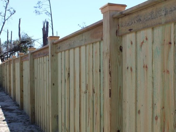 Wood Privacy Fence Project in the Florida Panhandle