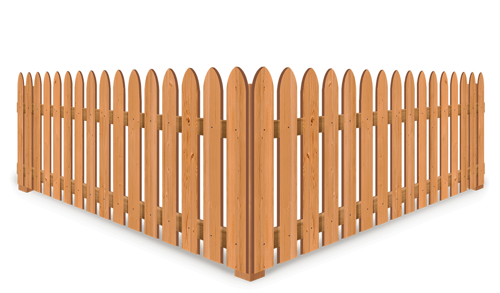 Isolated Wood Picket Fence in Panama City FL