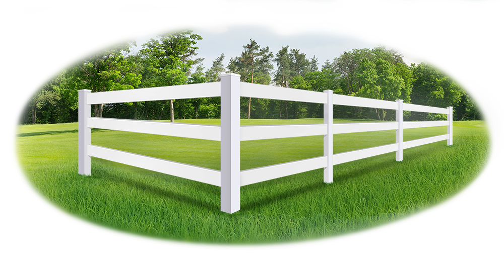Beautiful example of a Hermes style Vinyl Fence installed in Panama City, Florida
