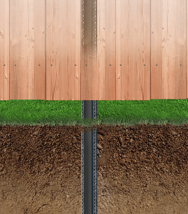 Olympus Trident Posts for wood fences in Panama City Florida